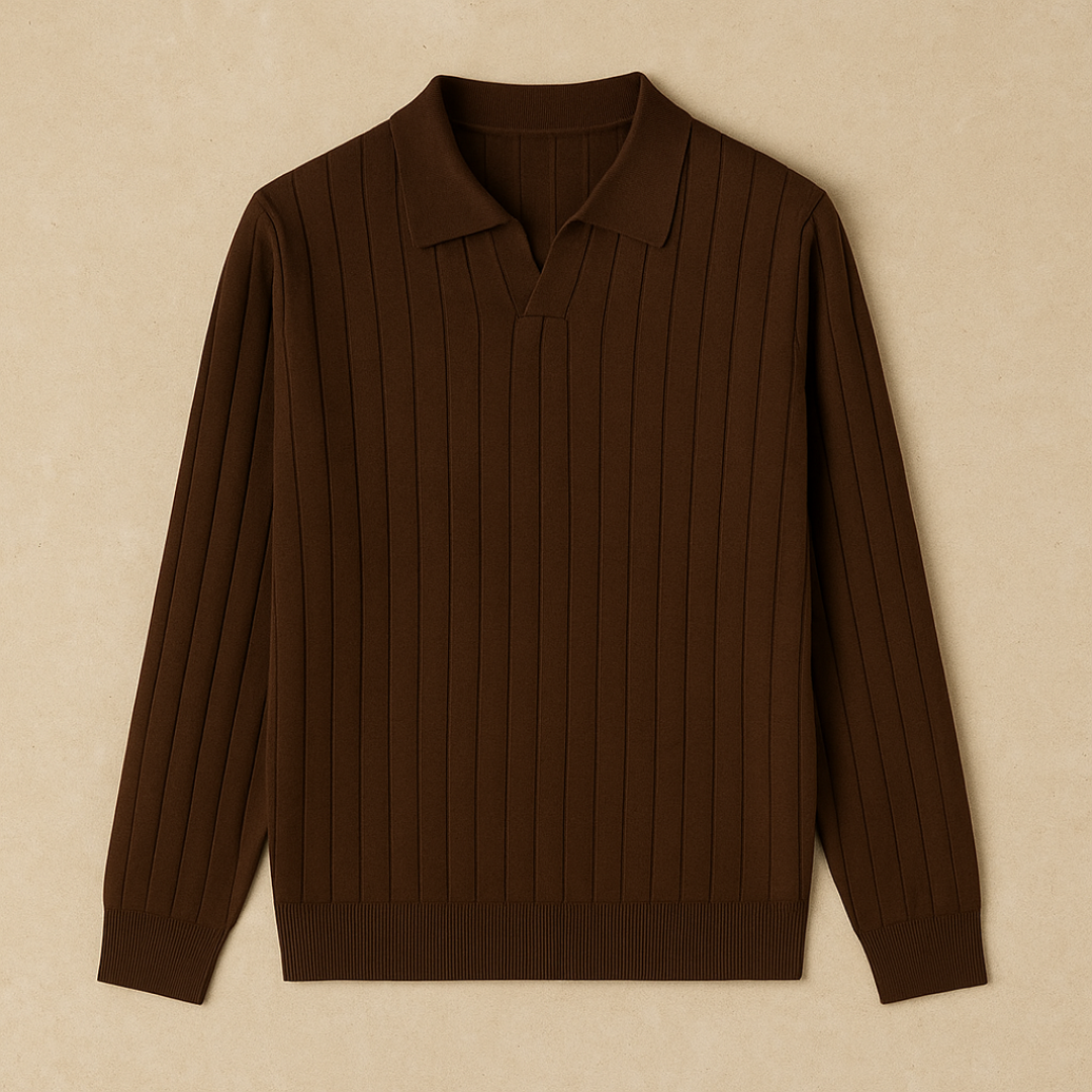 Jens – Elegant Knitted Autumn Polo