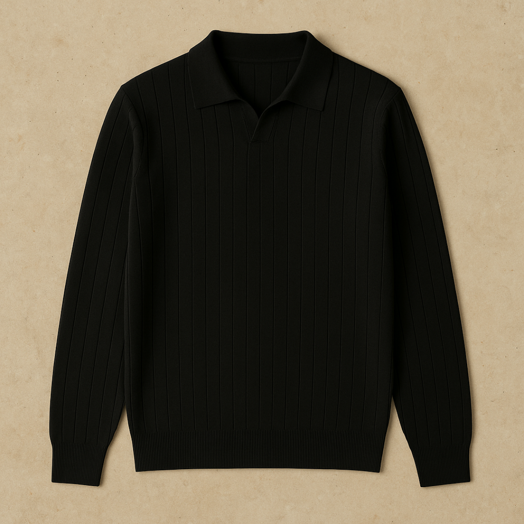 Jens – Elegant Knitted Autumn Polo
