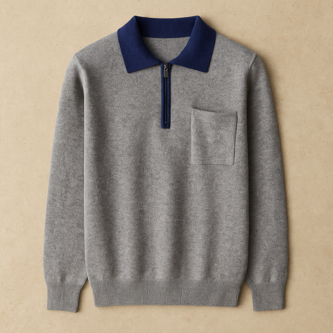 Jonas - Luxurious Cashmere Half-Zip Polo