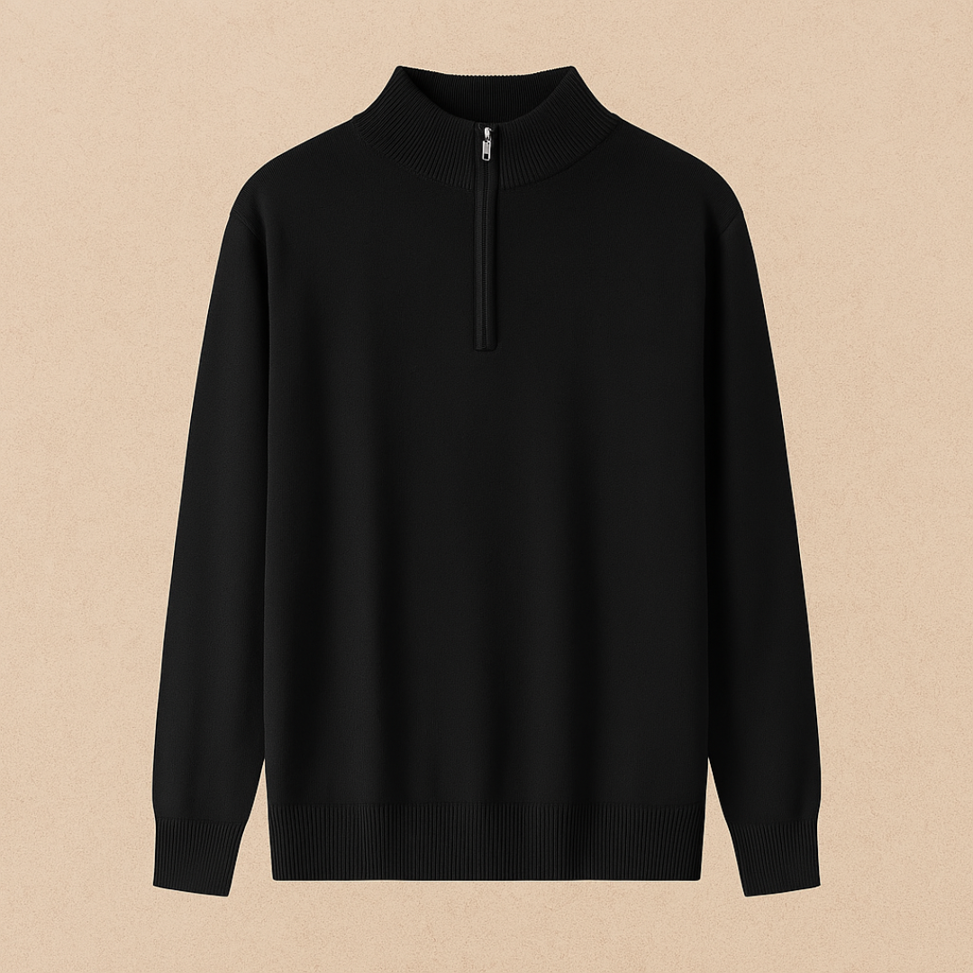 Jonas – Timeless Wool Half-Zip Sweater