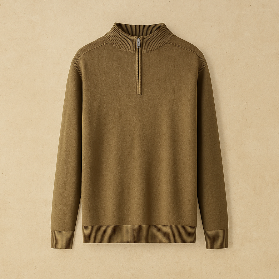 Jonas – Timeless Wool Half-Zip Sweater