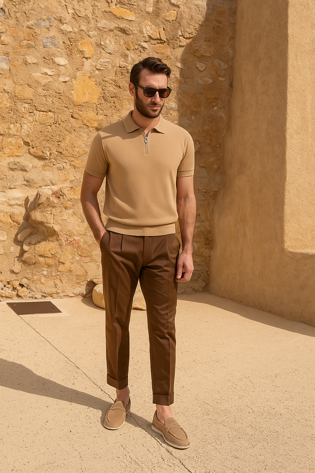 Lars – Casual Polo with Zipper