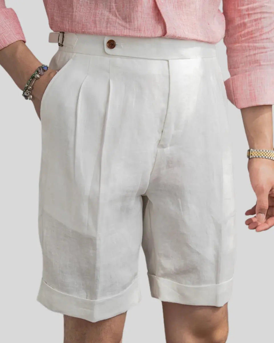 Lars – Elegant Pleated Summer Shorts
