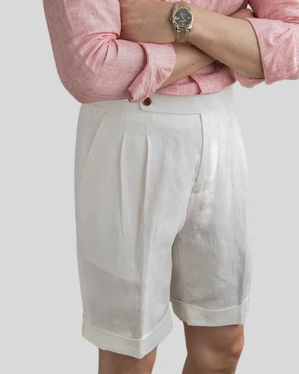 Lars – Elegant Pleated Summer Shorts