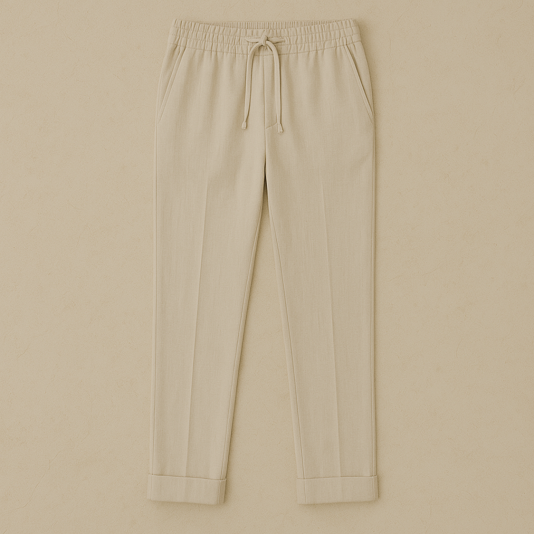 Lars – Summery Linen Men's Golf Trousers