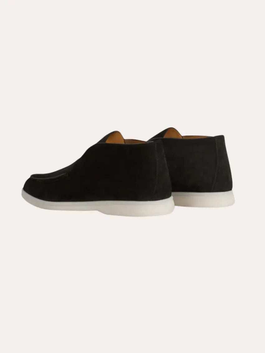 Luxury calfskin loafers black