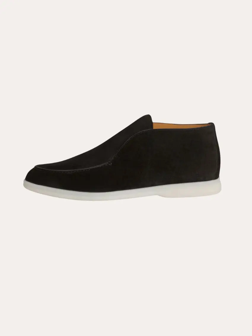 Luxury calfskin loafers black