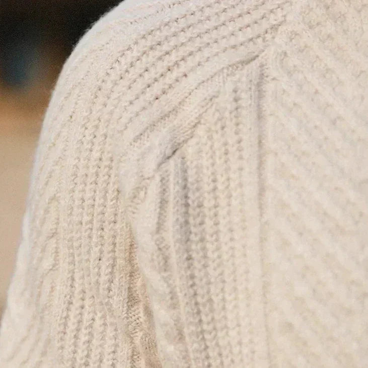Noah | Old Money Cashmere Knitted Polo Sweater