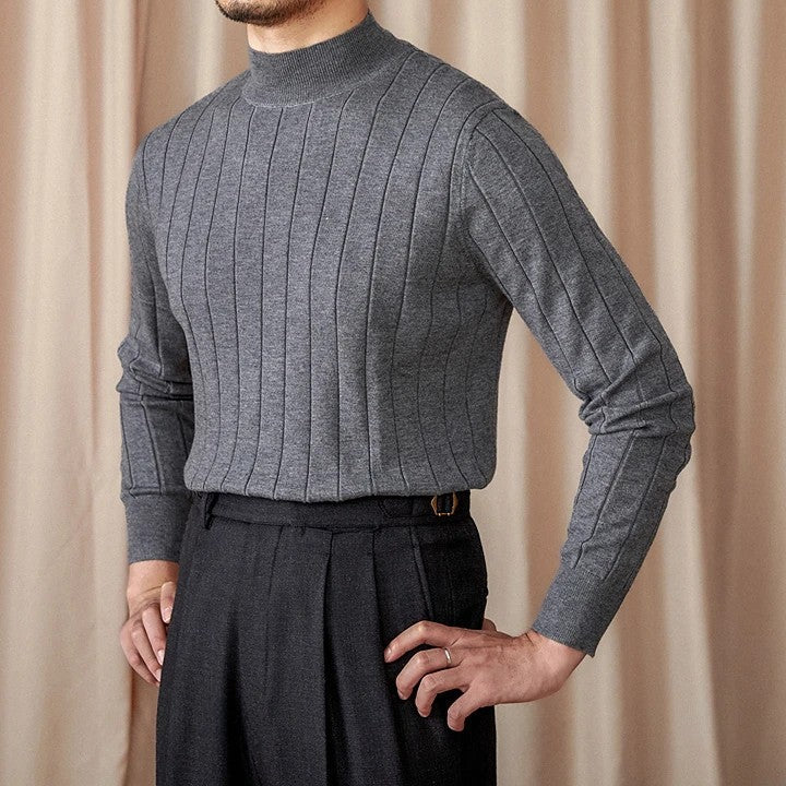 Old Money Turtleneck Sweater-5