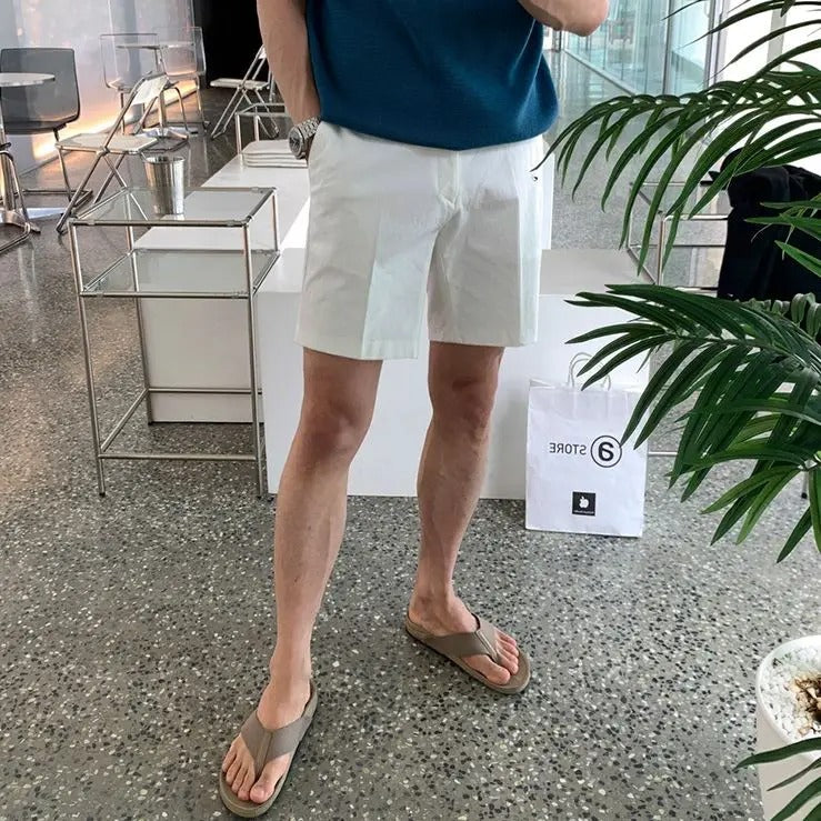 Old Money Beige Linen Summer Pants