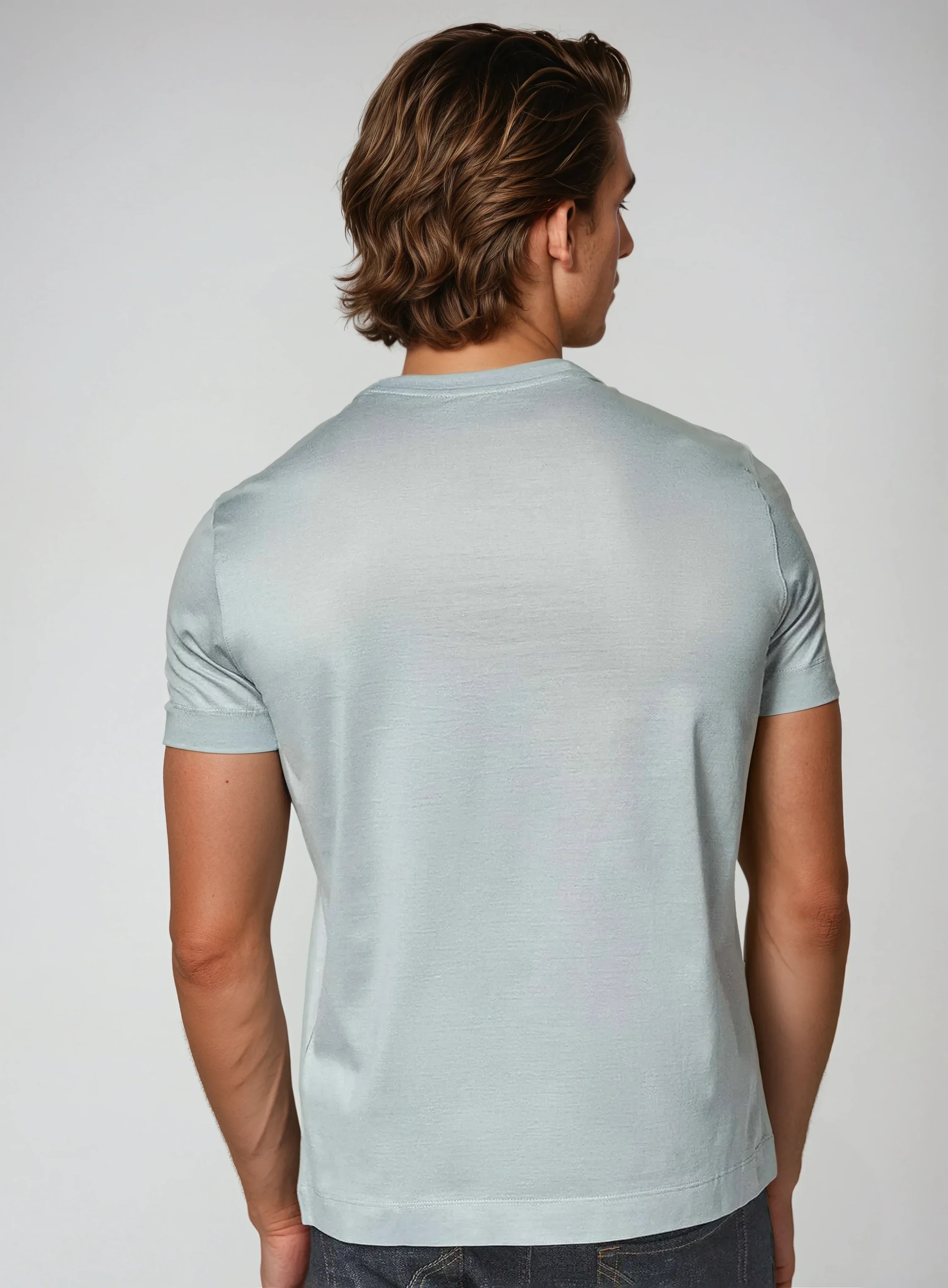 Old Money Grey Basic T-shirt