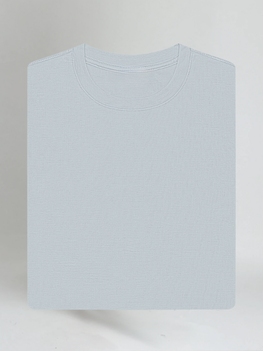 Old Money Grey Basic T-shirt