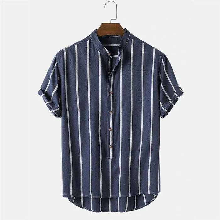 Old Money Luxurious Striped Shirt Set