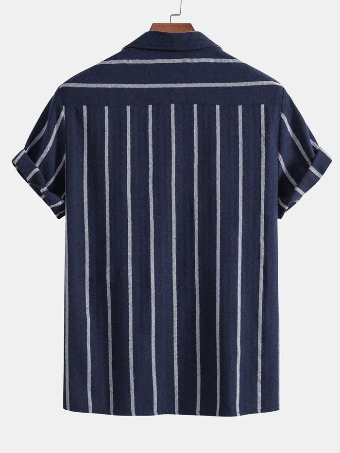 Old Money Luxurious Striped Shirt Set