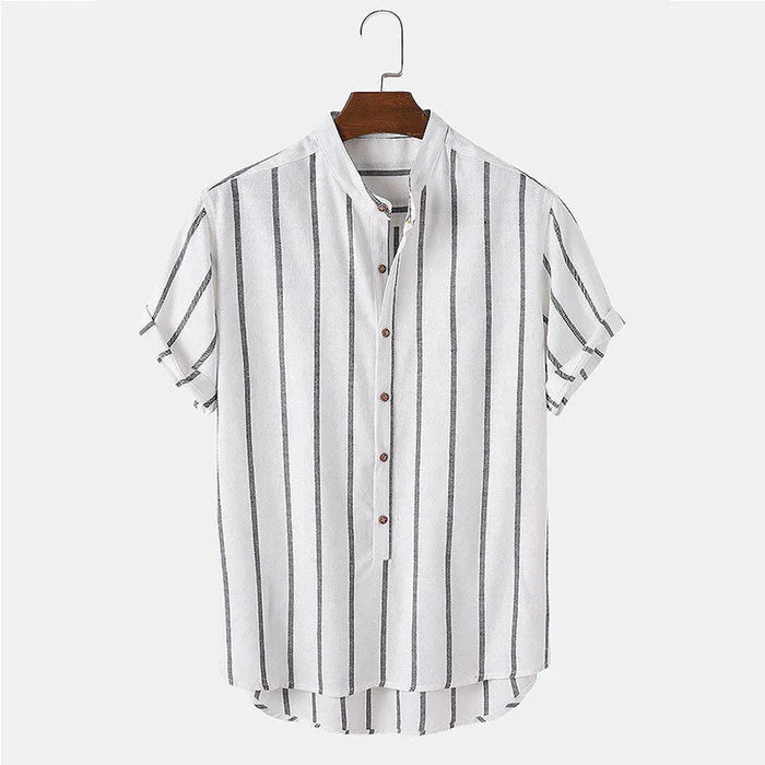 Old Money Luxurious Striped Shirt Set