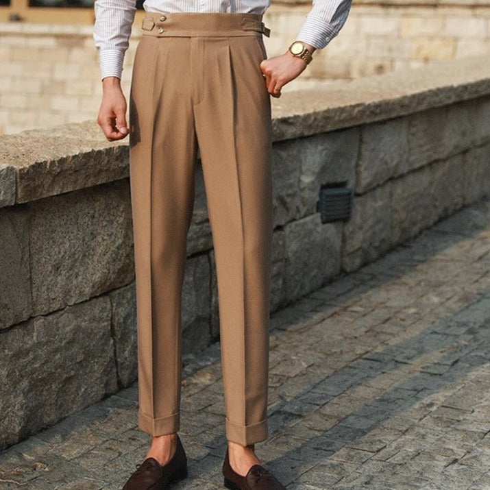 Old Money Pants with double button