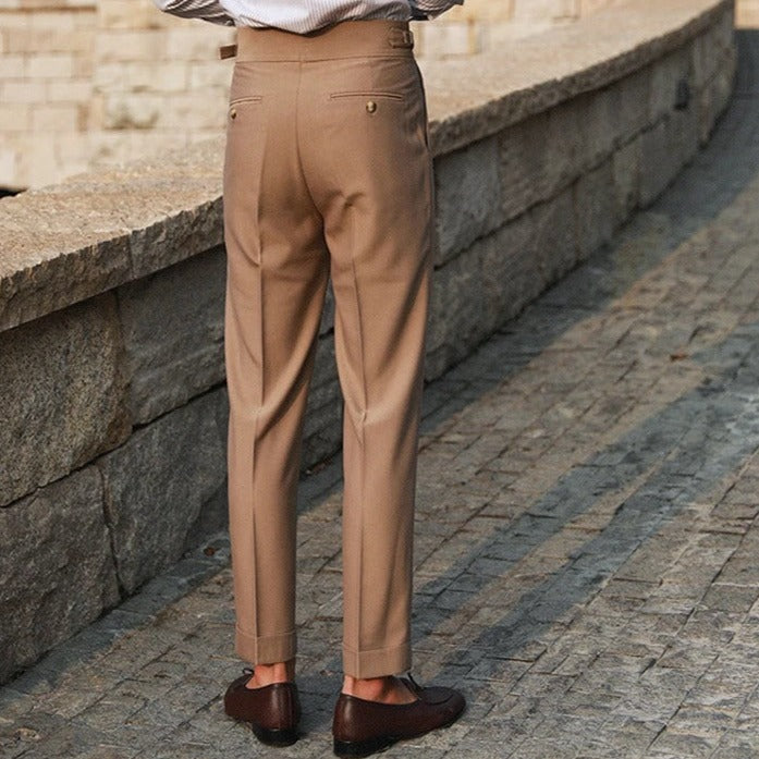 Old Money Pants with double button