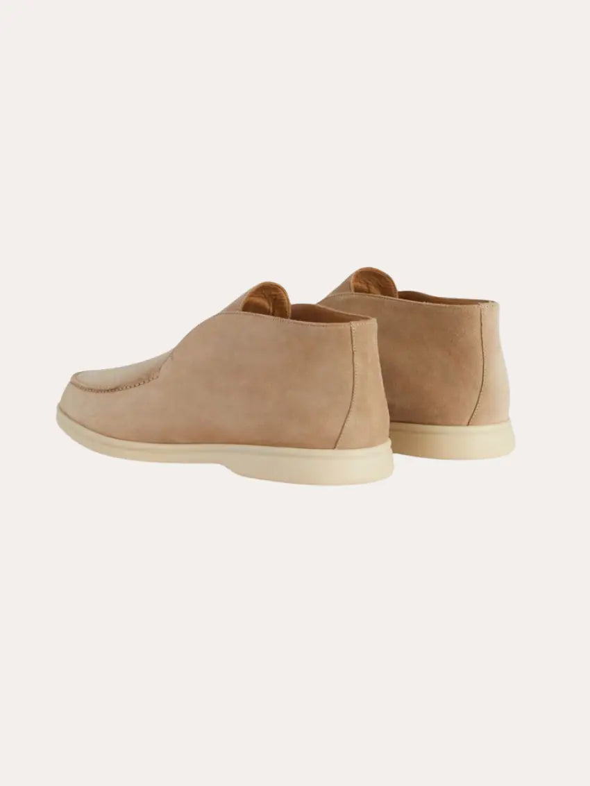 Old Money Suede Loafers Beige