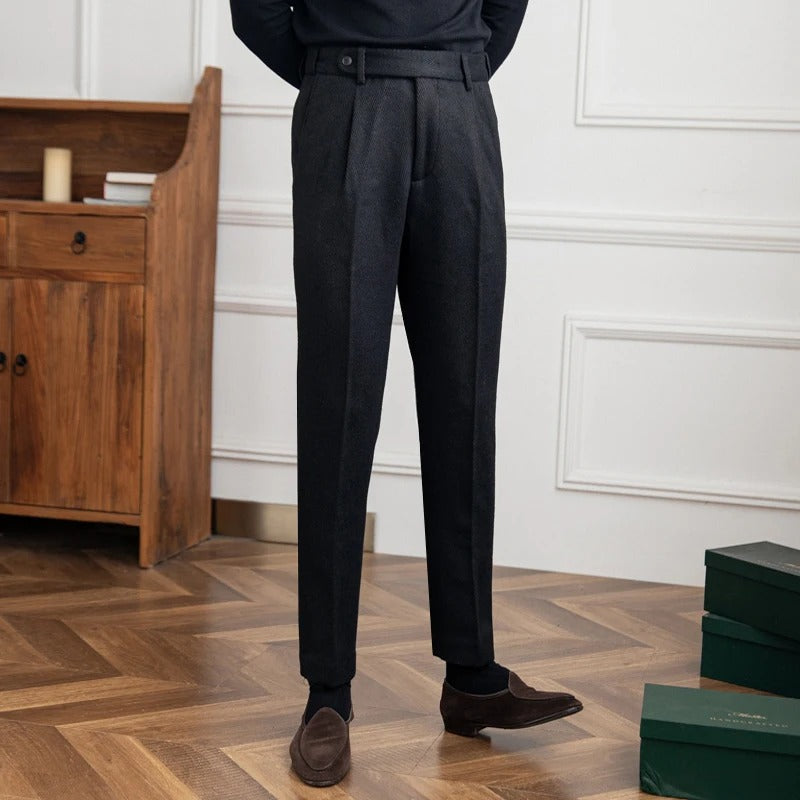 Old Money black stylish trousers