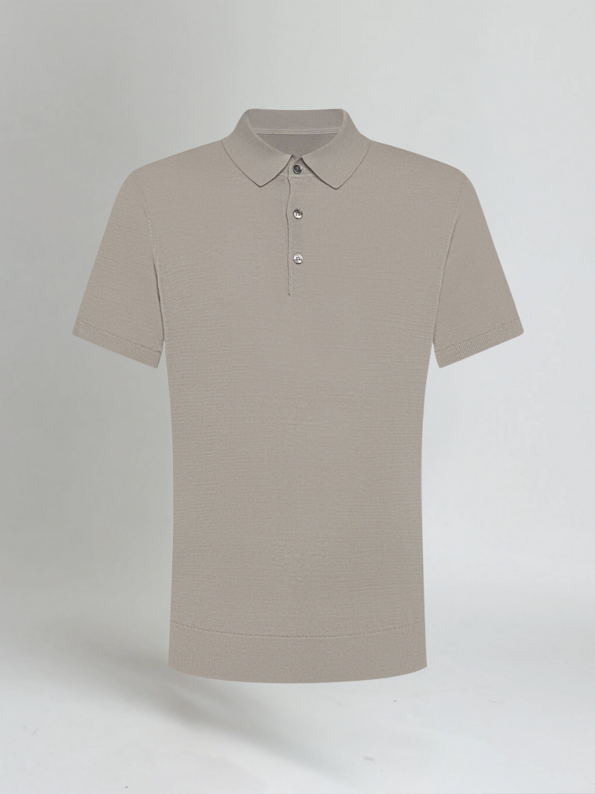 Old money Khaki men's polo shirt