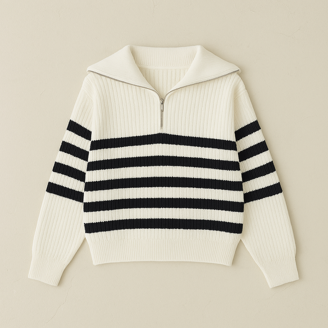 Simon - Premium Half-Zip Nautical Sweater