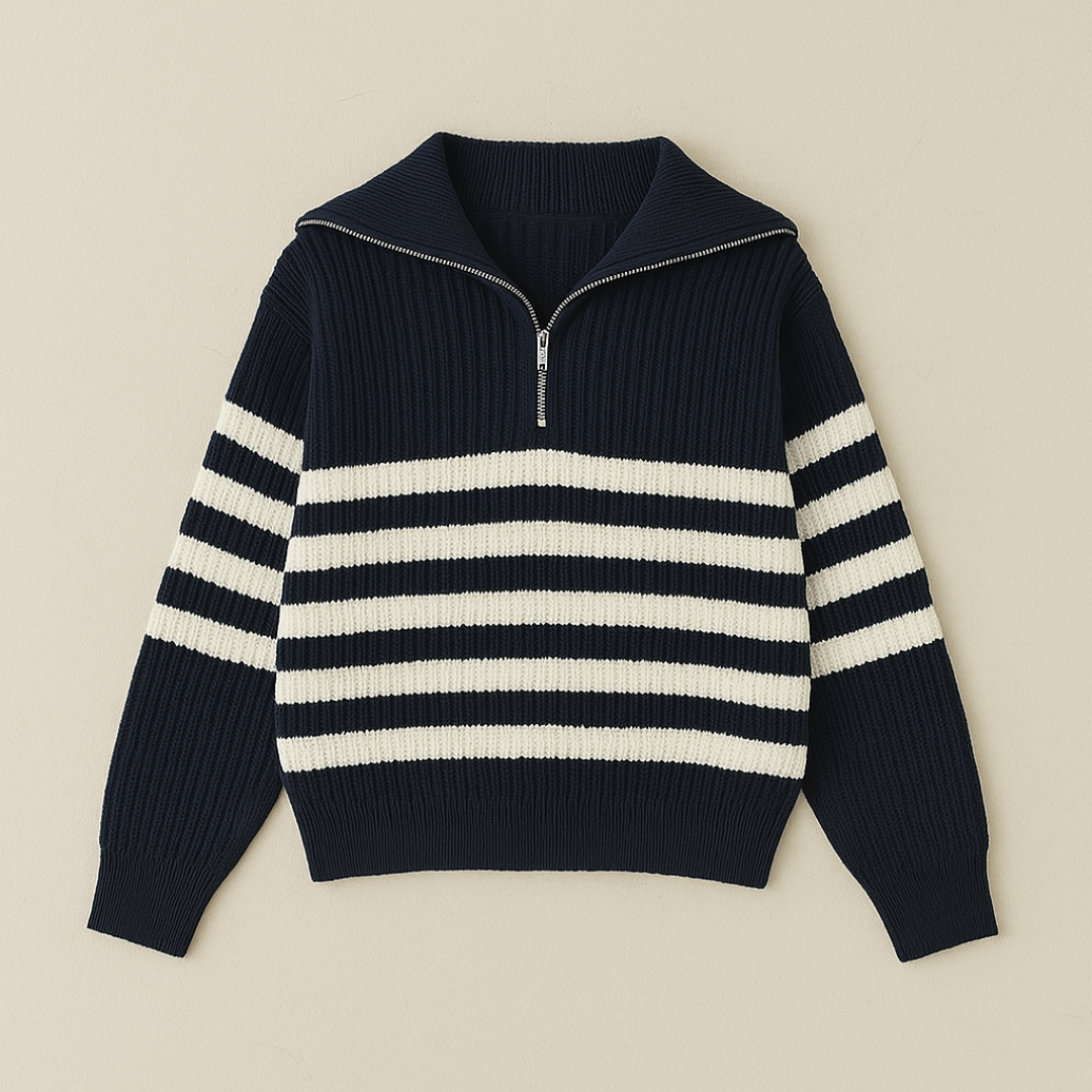 Simon - Premium Half-Zip Nautical Sweater