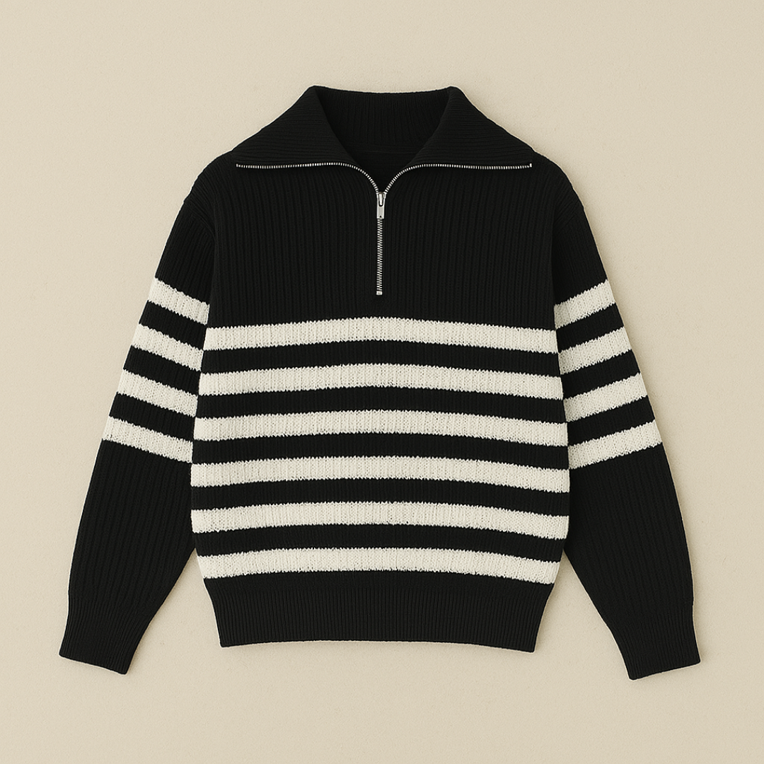 Simon - Premium Half-Zip Nautical Sweater