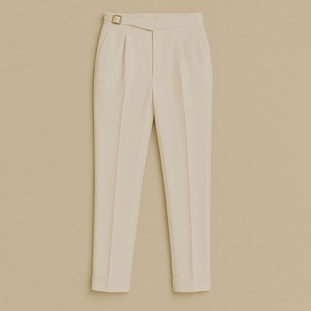 Simon – Elegant High Waisted Trousers