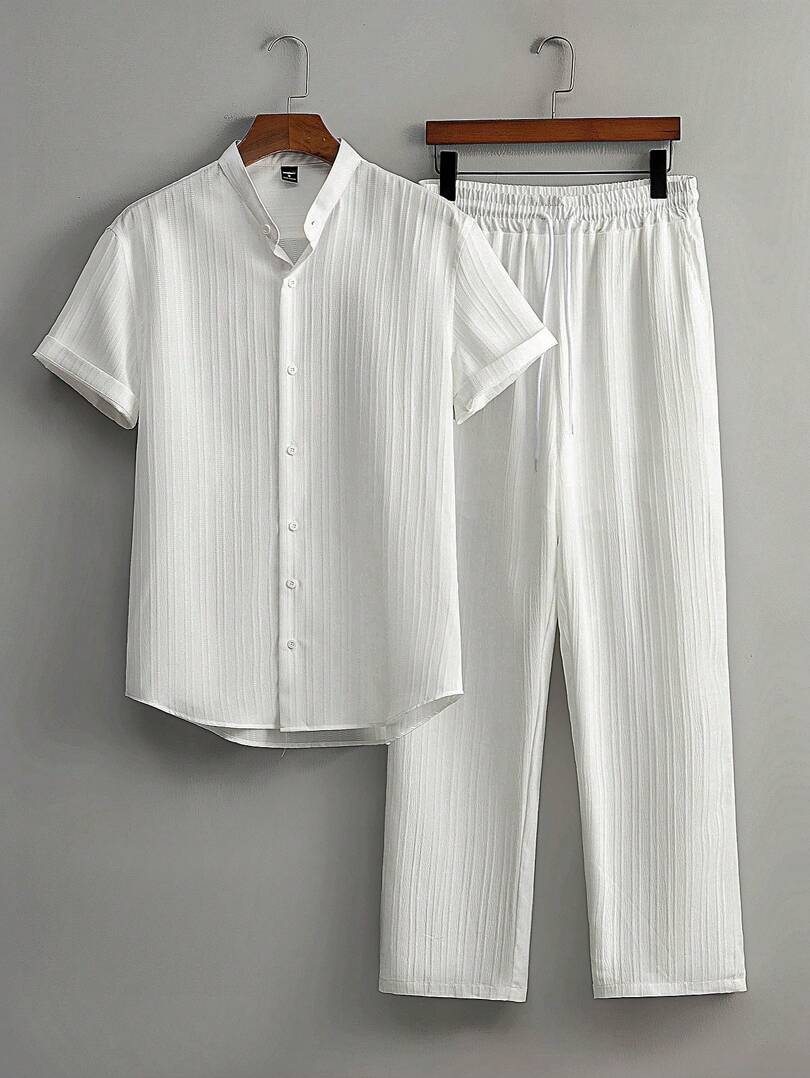 Troy - white linen old money set