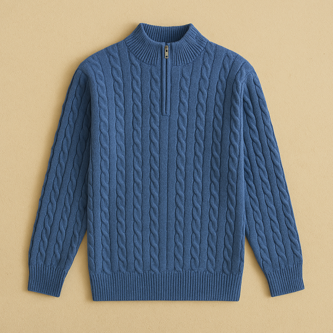 Victor – Luxury Cashmere Half-Zip Sweater