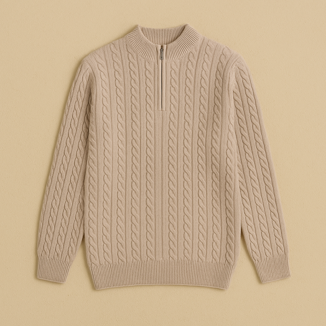 Victor – Luxury Cashmere Half-Zip Sweater