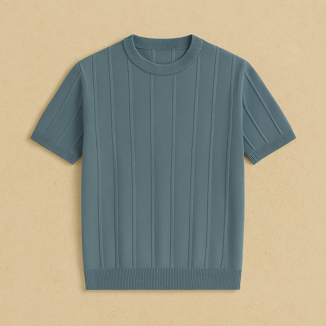 Viktor Ribbed Crewneck T-Shirt