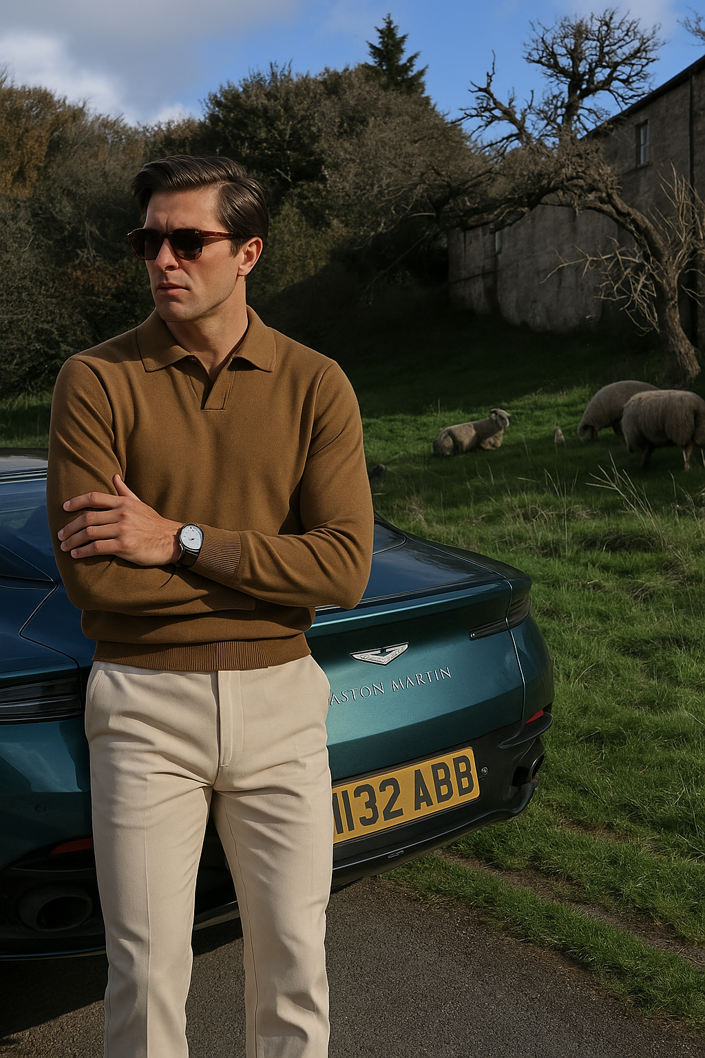 Mikkel – Langærmet Polo Sweater