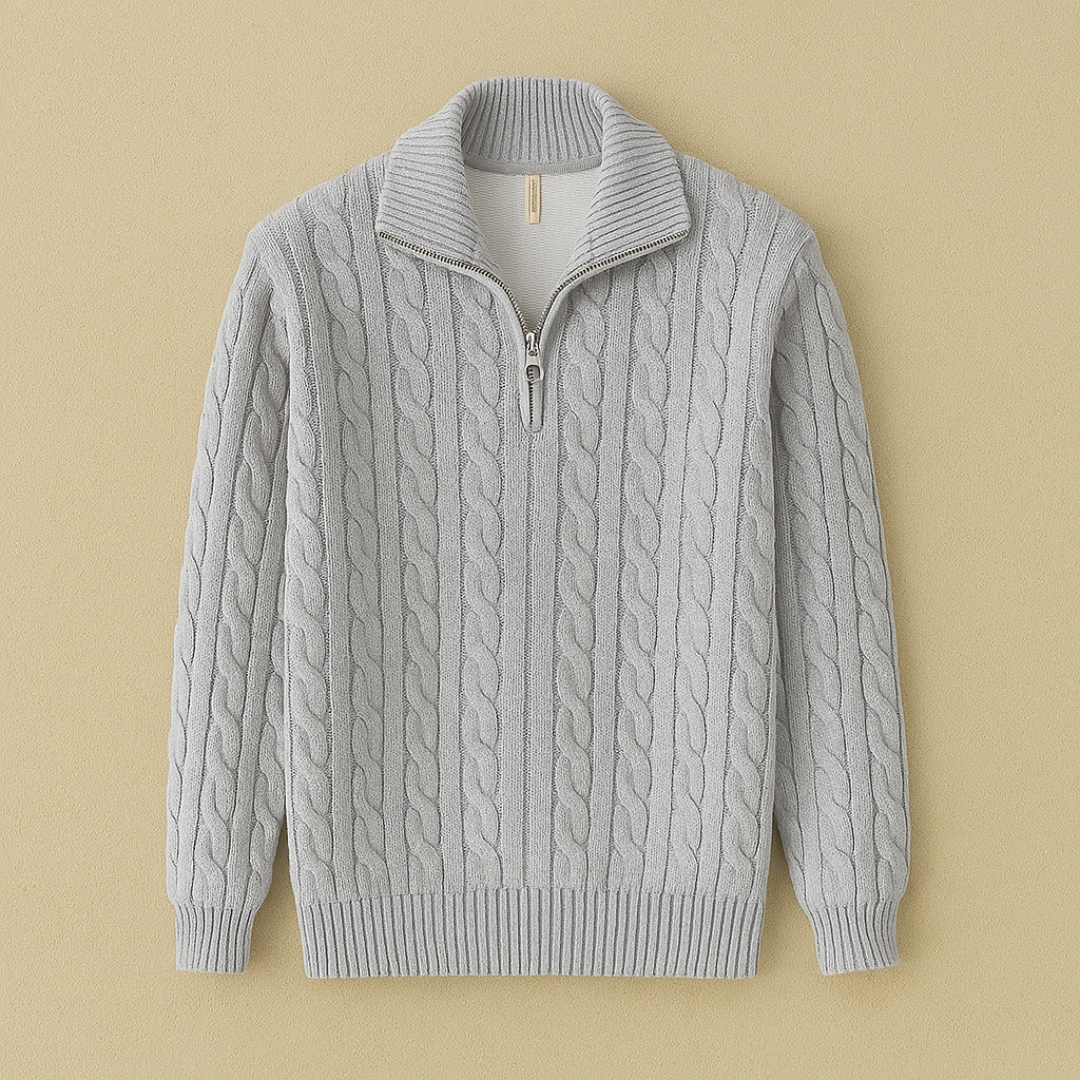 Enrico – Old Money Half-Zip Cable Knit