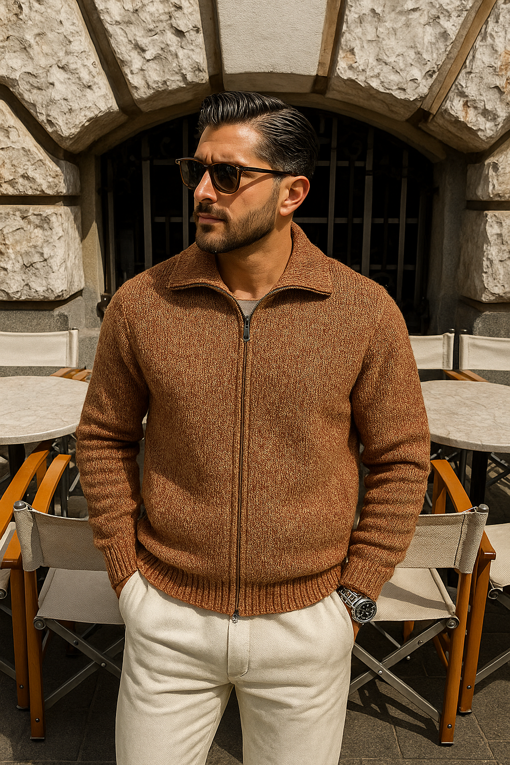 Erik - Classic Sweater vest in cashmere