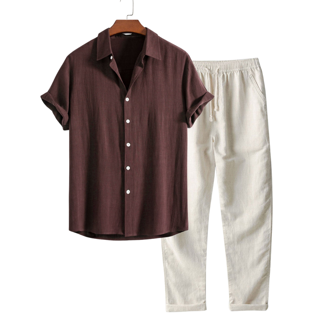 James | Linen summer set for men