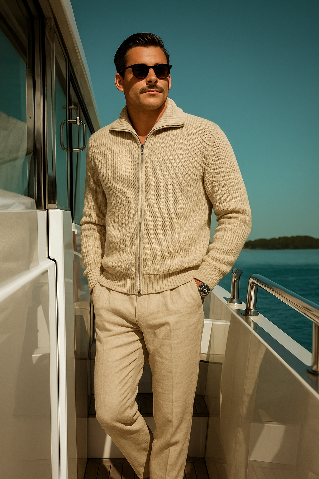 Jonas - Comfortable Open Front Sweater