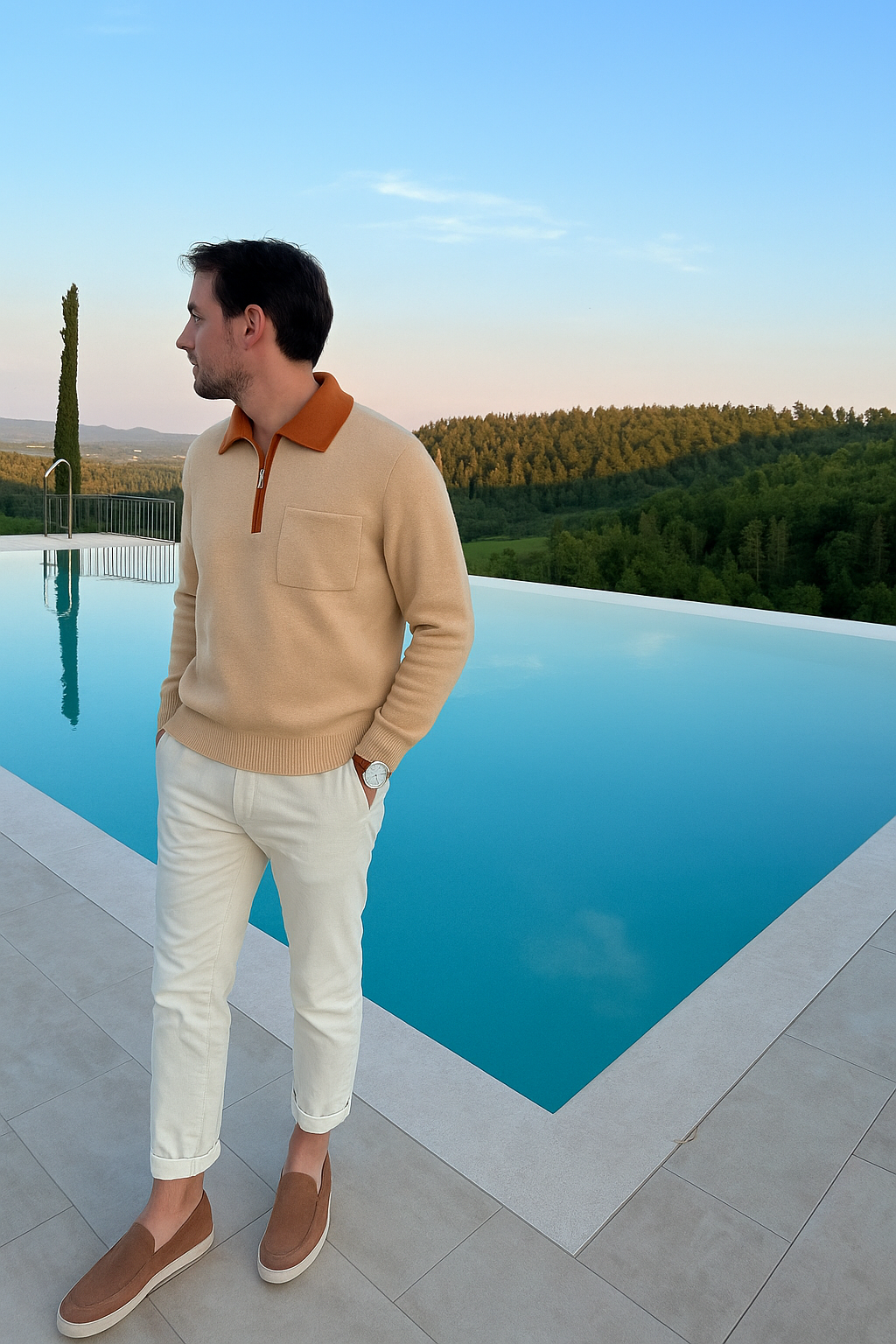 Jonas - Luxurious Cashmere Half-Zip Polo