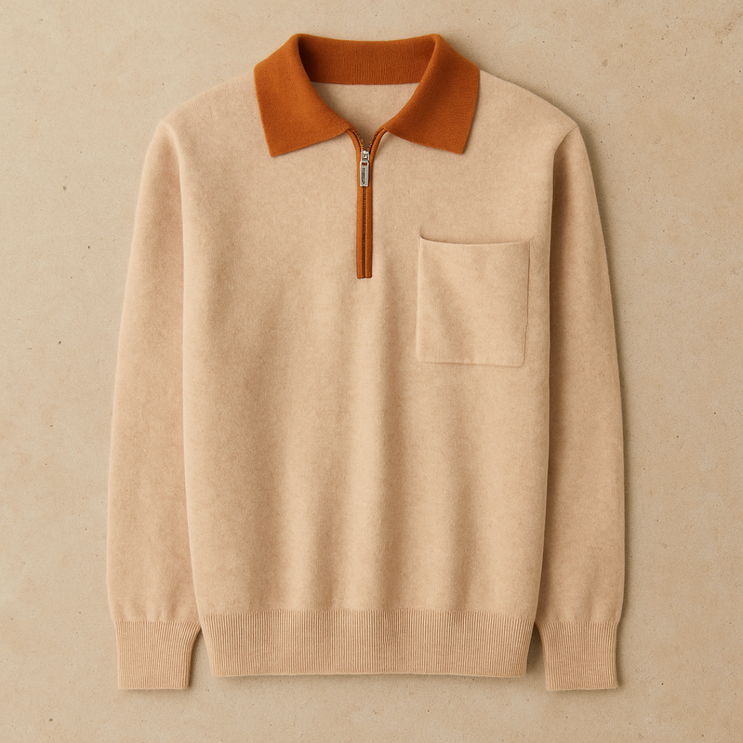 Jonas - Luxurious Cashmere Half-Zip Polo