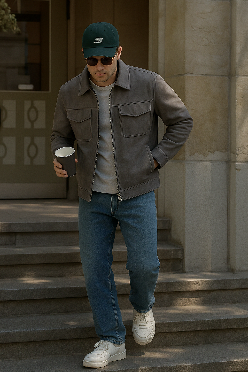 Jonas - Modern Suede Men's Jacket