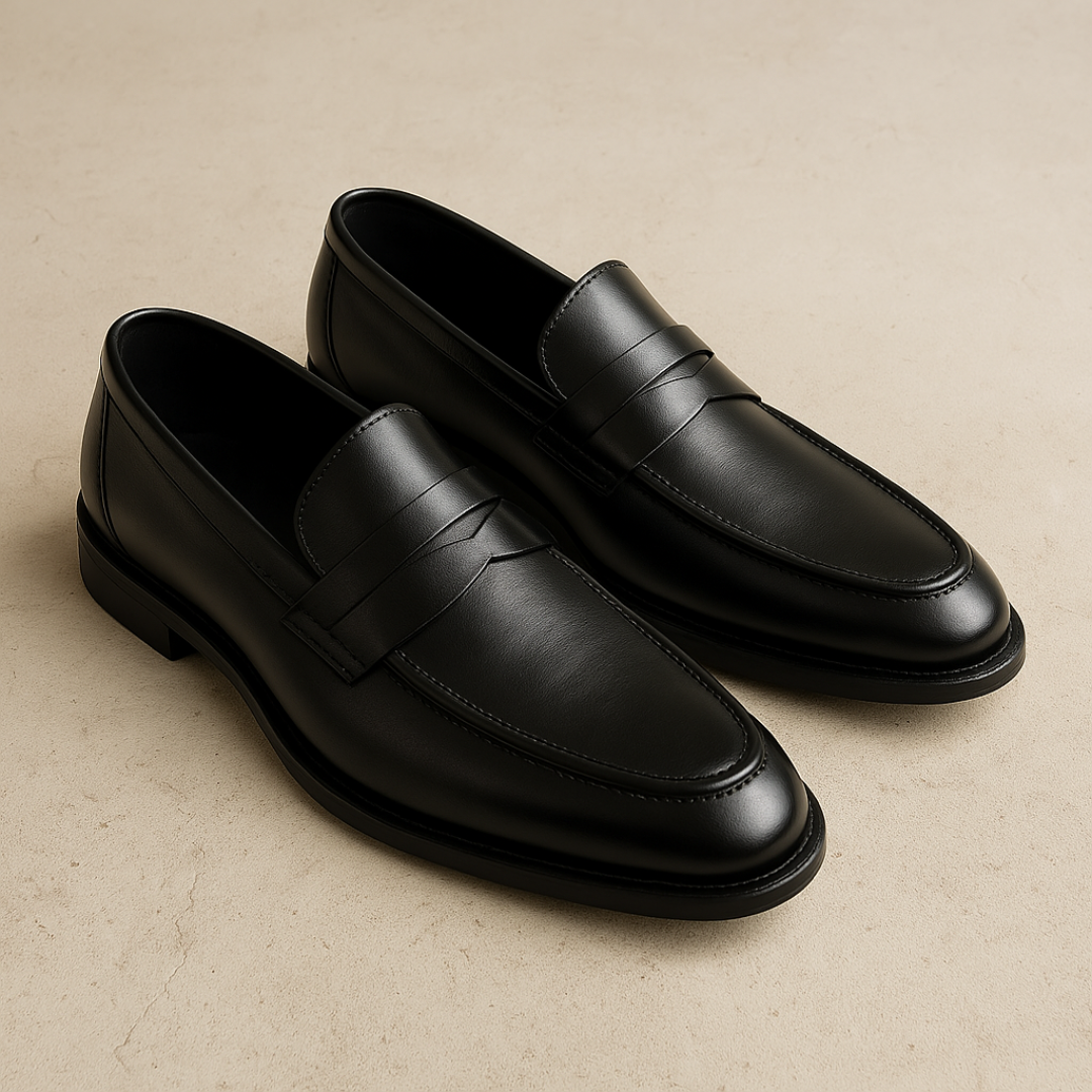Henrik - Tidløse Læder Penny Loafers