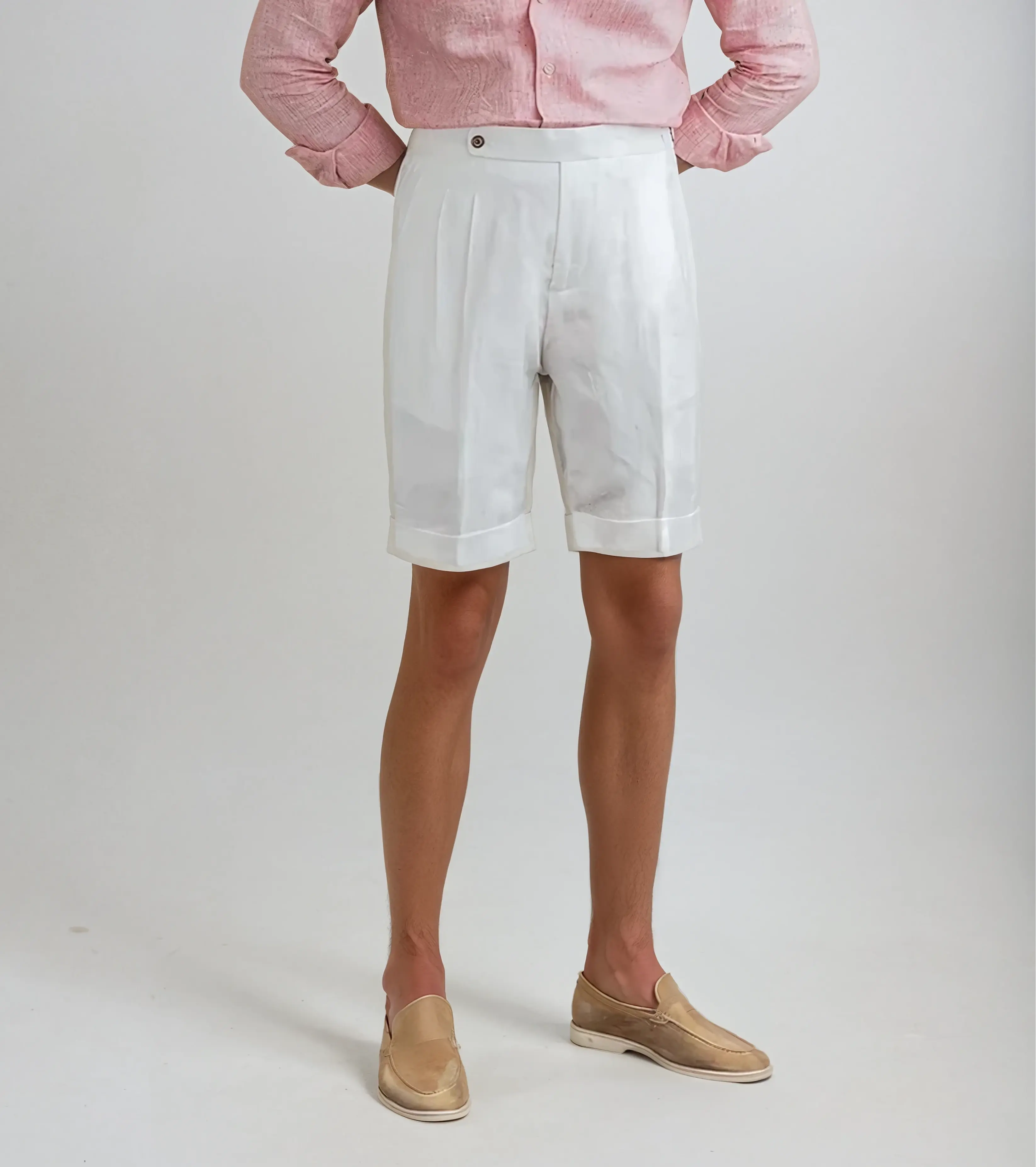 Lars – Elegant Pleated Summer Shorts