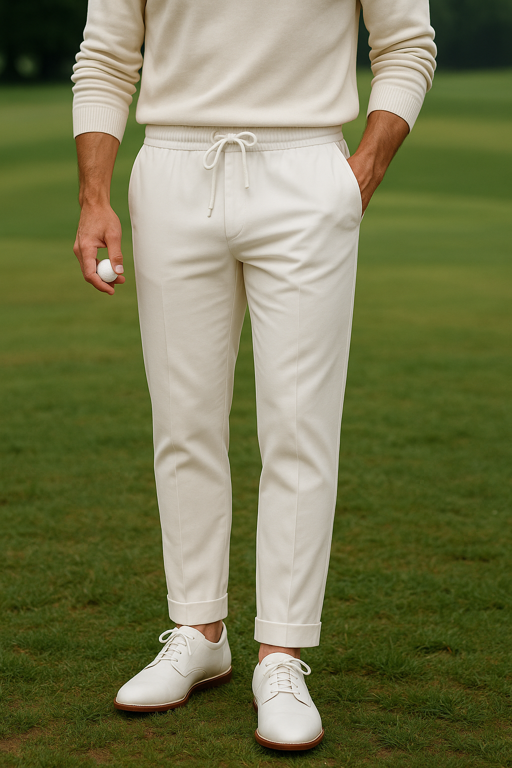 Lars – Summery Linen Men's Golf Trousers