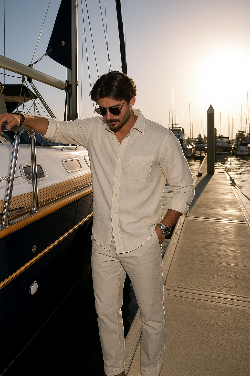 Matteo – Italian Linen Casual Shirt