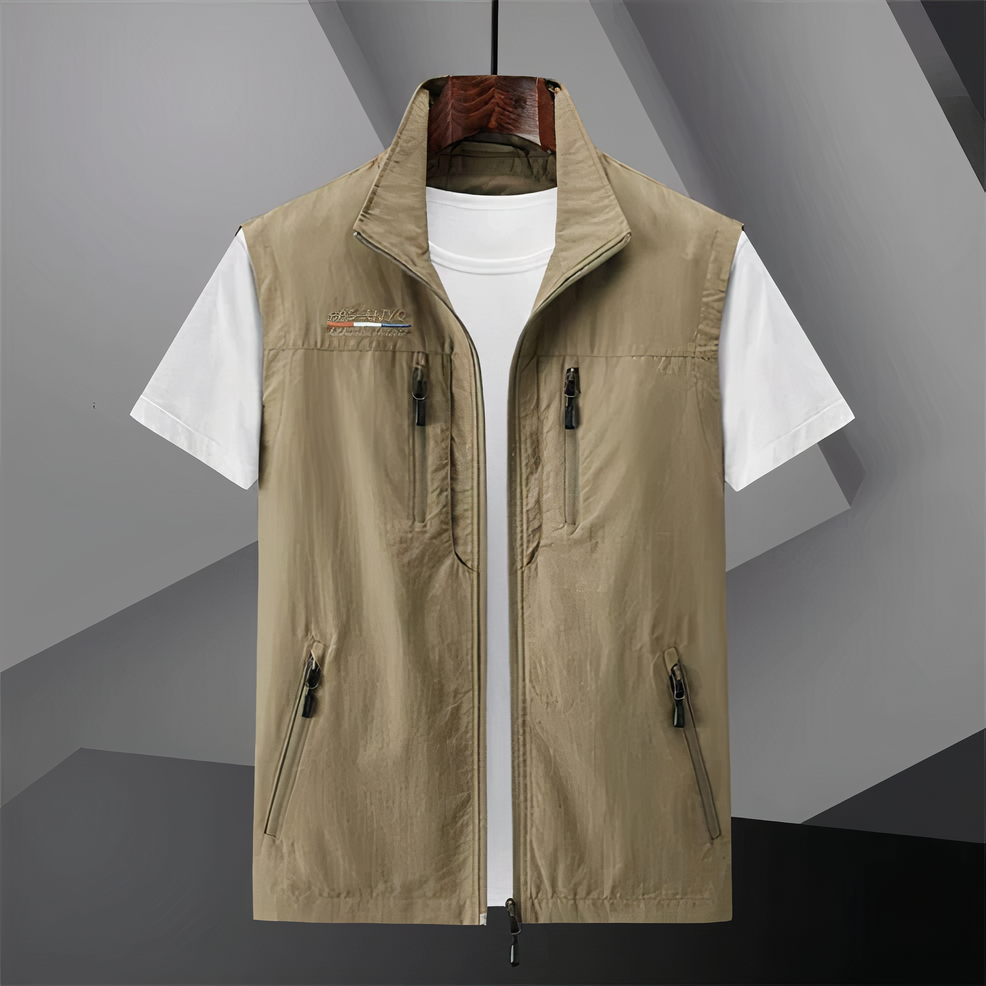 Men's cotton multi-pocket trousers