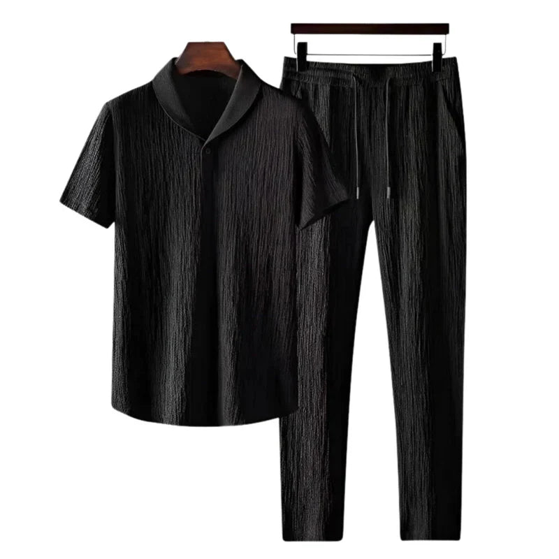 Old Money Linen Polo Set