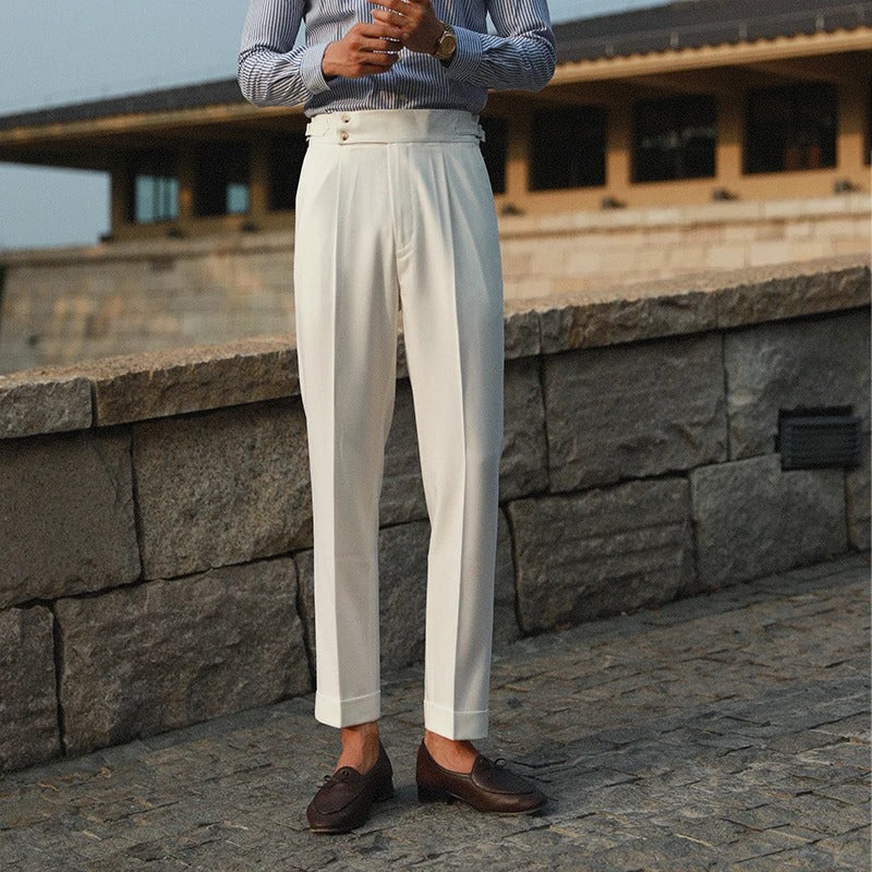 Old Money Pants with double button