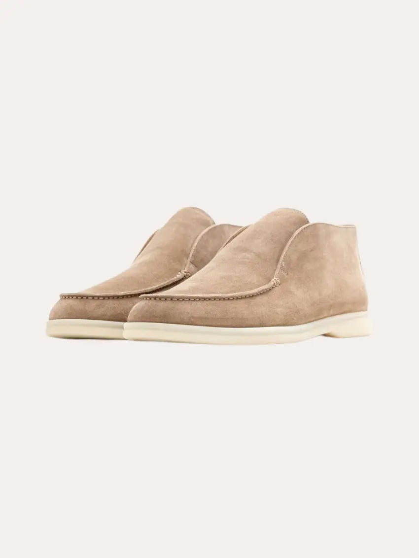 Old Money Suede Loafers Beige