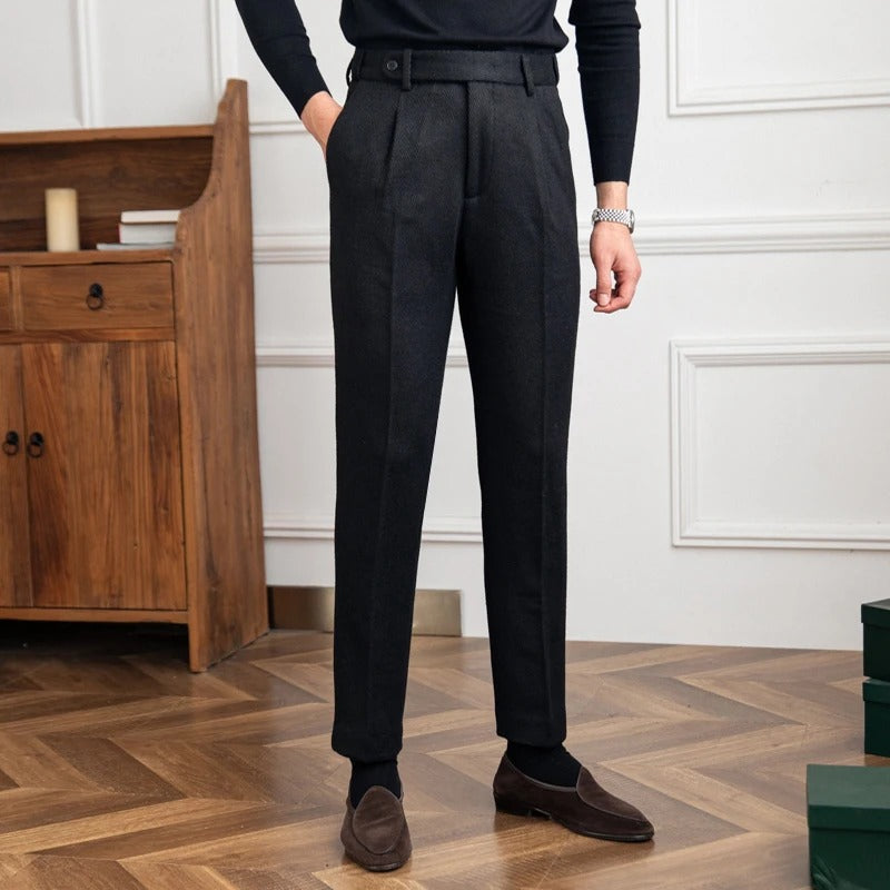 Old Money black stylish trousers