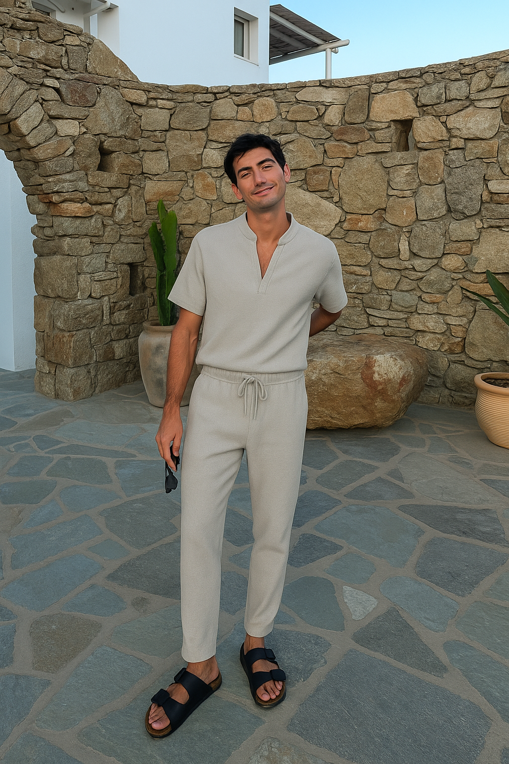 Old Money cashmere summer tracksuit